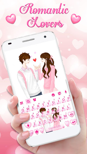 Android application Pink Romantic Love Theme screenshort