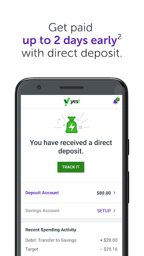 Yes! Debit Screen 3