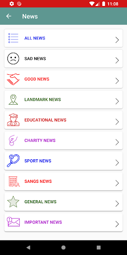 Android application LandmarkLive screenshort