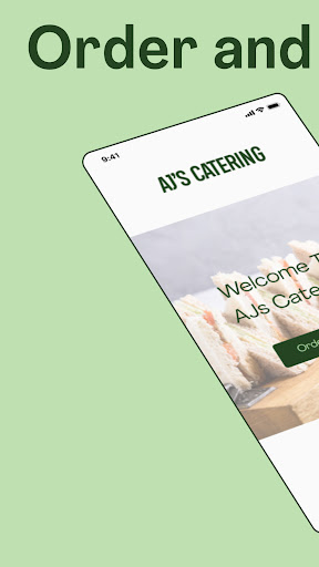 Android application AJ's Catering screenshort