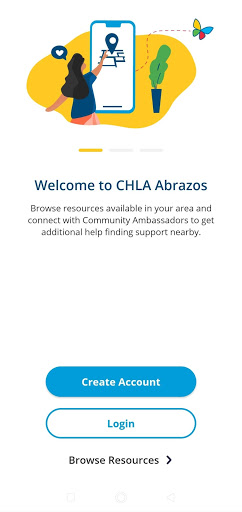 Android application Abrazos screenshort