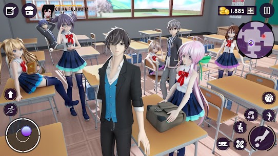 Sakura High School Girls Games MOD APK (Unlimited Money) Download 4