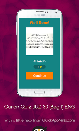Quran Quiz JUZ 30 Beg 1 ENG