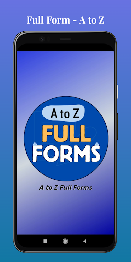 A to Z Full Forms Screen 2