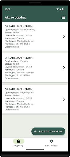 Android application FeltKultur screenshort