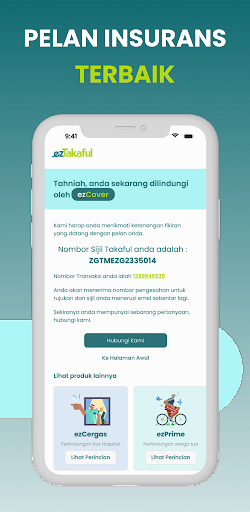 Android application EZTakaful Sales App screenshort