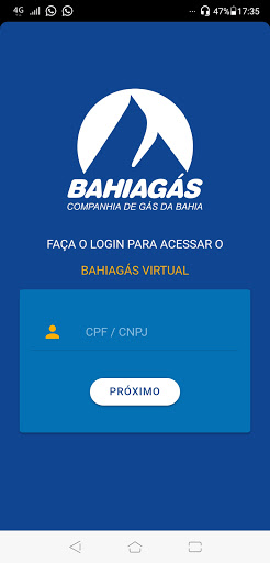 Android application Bahiagás Virtual screenshort