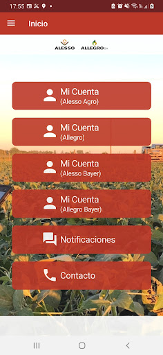 Android application Grupo Allo screenshort