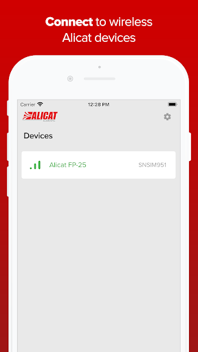 Android application Alicat Connect screenshort
