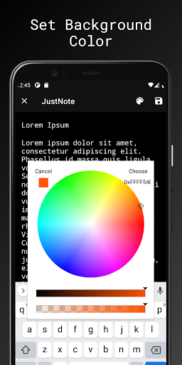 JustNote Screen 3