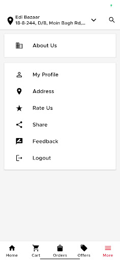 Restaurant and Food App Demo Screen 2