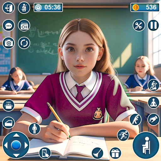 Virtual High School Girl 3D logo