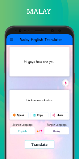 Malay - English Translator Screen 3