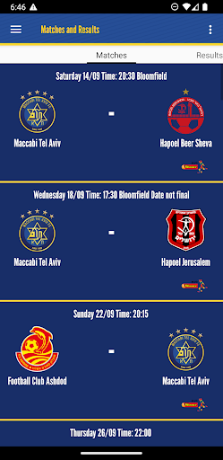 Maccabi Tel Aviv FC Screen 2