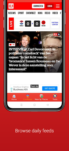 All in One Belgium Hub Screen 2