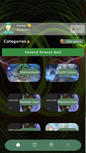 Android application General Science Knowledge Test screenshort
