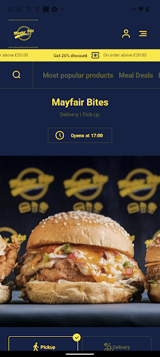 Android application Mayfair Bites screenshort