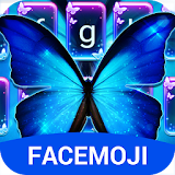 Neon Butterflies Keyboard Theme icon