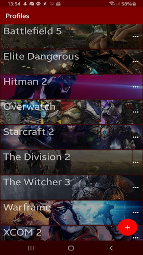Screenshot of ControlRef - PC/console game c