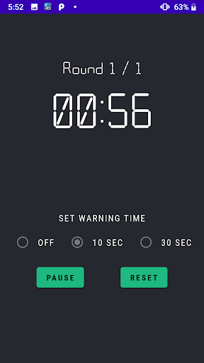 Simple Boxing Timer Screen 2