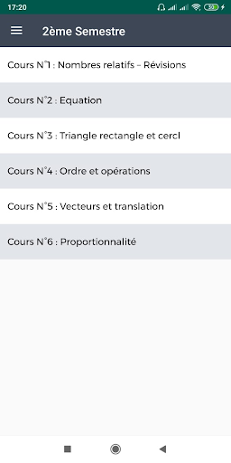 cours de maths 2eme collège Screen 2