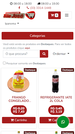 Android application Supermercado São José - Loji screenshort