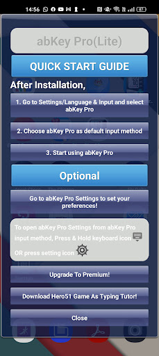 Android application abKey Pro screenshort