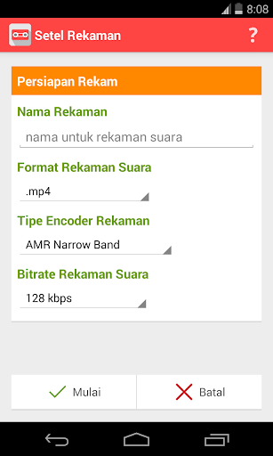 Rekam Suara Screen 2