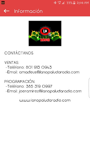 La Nopaluda Radio Screen 3