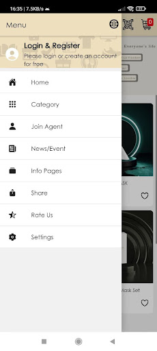 Android application M2gic screenshort