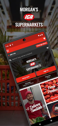 Android application Morgan’s IGA screenshort
