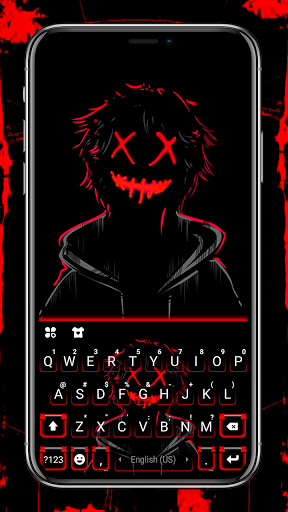 Android application Creepy Maskman Keyboard Backgr screenshort