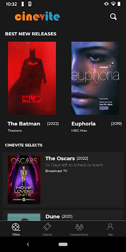 Android application Cinevite screenshort