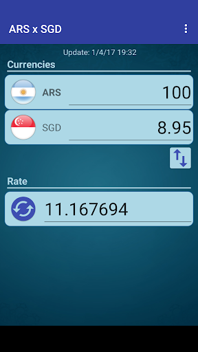 Android application Arg. Peso x Singapore Dollar screenshort