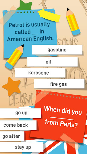 English Grammar Practice Test Screen 3