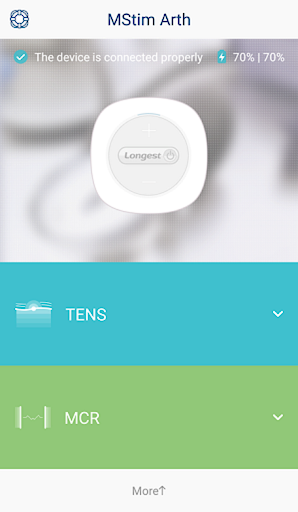 Android application MStim Arth CE screenshort