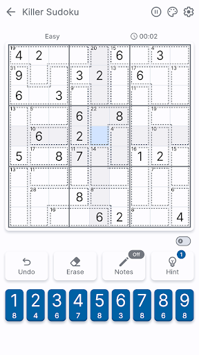 Android application Killer Sudoku screenshort