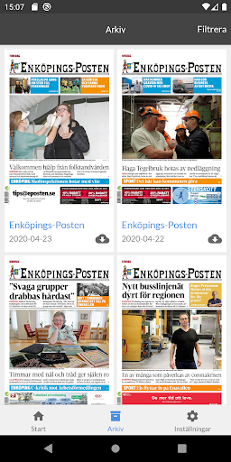 E-tidning Eposten Screen 2