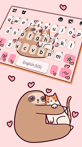 Animal Love Keyboard Backgroun Screen 2