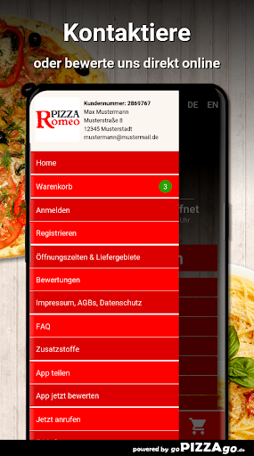 Pizza Romeo Königsbrunn Screen 3