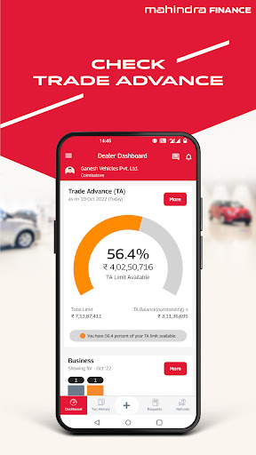 Mahindra Finance Dealer App Screen 2