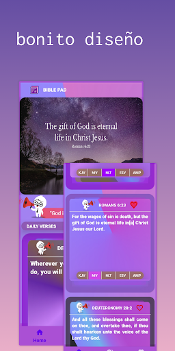 Android application Bible Pad: short daily verses screenshort