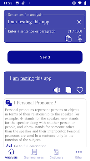 Simple and Clear English Gramm Screen 2
