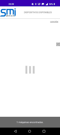 Android application SMI Bluetooth screenshort