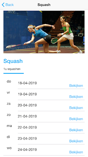 Squash Harderwijk Screen 2