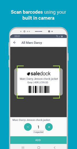 Saledock Stock Control Screen 2