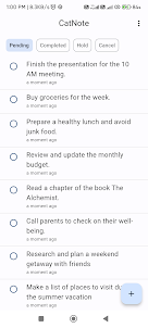 CatNote : Manage your tasks