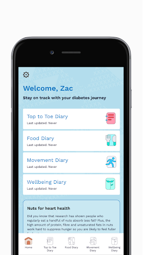 My Diabetes Journey Screen 2
