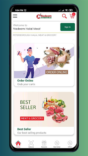Android application Nadeem Super Store screenshort