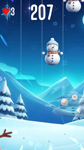 Frosty Snowman Piano Snowflake Screenshot